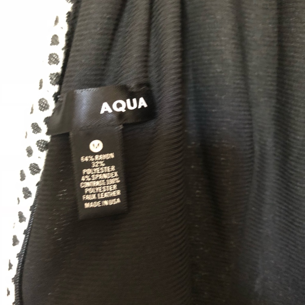 AQUA black and white skater dress - Picture 3 of 3